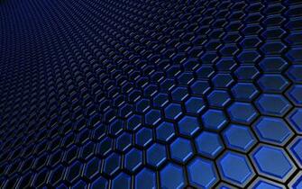 Blue Honeycomb Wallpaper