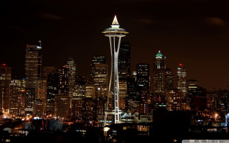 Night In Seattle Ultra HD Desktop Background Wallpaper For 4k UHD