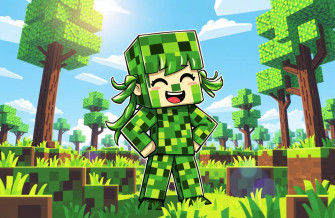 Minecraft Creeper Girl Wallpaper
