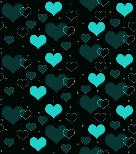 Animated Teal And Black Hearts Gif By Naikolei27 Photobucket