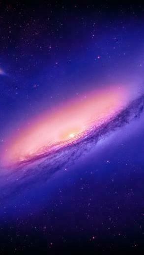Andromeda Galaxy Purple The iPhone Wallpaper