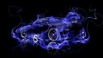 Blue Fire Wallpaper HD Displaying Image For