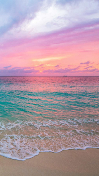 Beach Sunset Wallpaper Aesthetic
