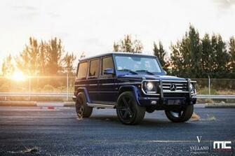Mercedes G550 Blue Suv Vellano Wheels Tuning Cars Wallpaper