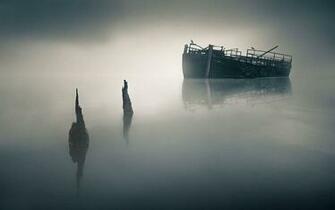 Floating Shipwreck Wallpaper