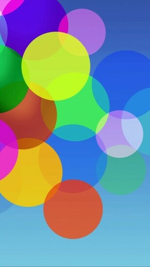 Colorful Minimal Circles Bubbles Android Wallpaper