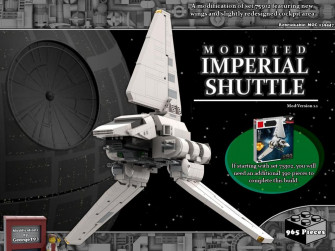Lego Moc Modified Imperial Shuttle By Georget93 Rebrickable