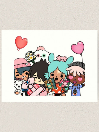 Toca Life Box Boca Cute Art Print By Art69