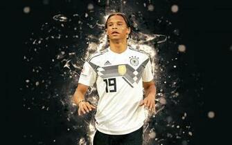 Wallpaper 4k Leroy Sane Abstract Art Germany National