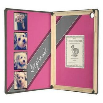 Instagram Collage Photos Hot Pink Background iPad Air Case