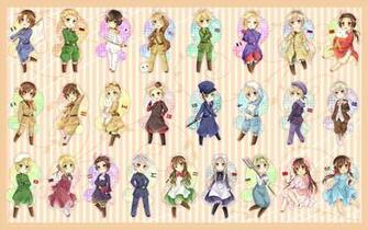 Chibi Nations Hetalia Wallpaper