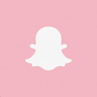 Pink Snapchat Icon Wallpaper iPhone