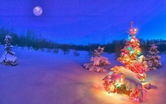 Snowy Night Background HD Wallpaper