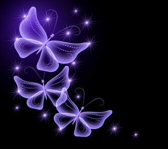 Purple Sparkle Glow Butterfly Neon Wallpaper Photos Pictures