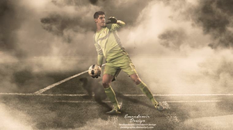 Thibaut Courtois Wallpaper By Demirgraphic