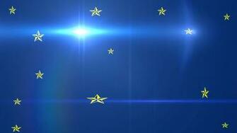 Dark Blue Background Gold Stars Lens Flare Image