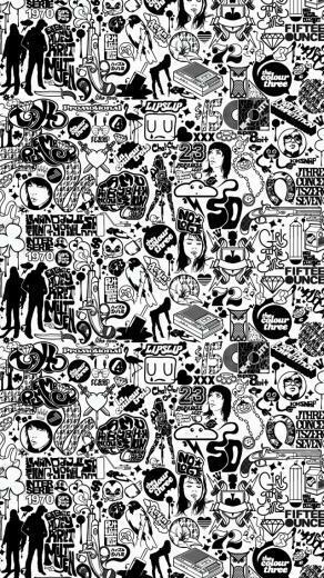 Black And White iPhone 5s Wallpaper