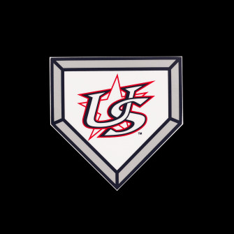 Home Plate Decal Usa Baseball Shop