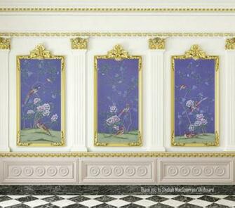 Griffin And Wong Chinoiserie Handpainted Wallpaper Asian