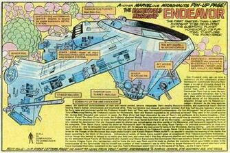 Endeavor Spaceship Of The Micronauts Starships Marvel Comics