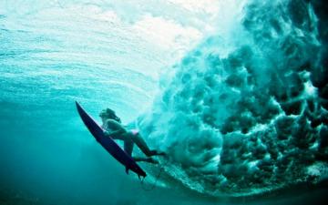 Girls Surfing Wallpaper On