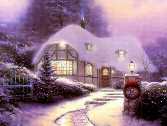 Christmas House Country Home Architecture Houses HD Desktop