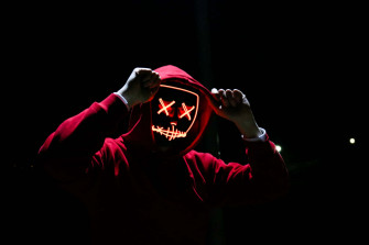 Celebrate Halloween With Neon Lights Wallpaper