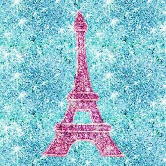 Teal Blue Glitter Trendy Towers Girly Pink