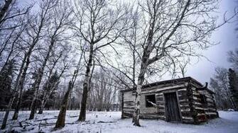 Wallpaper Background Background Nature Winter Cabin