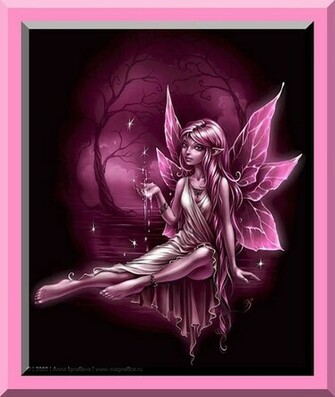 Pink Fairy Border Phone Wallpaper By Goddess72