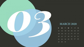 Cute March Calendar Wallpaper School