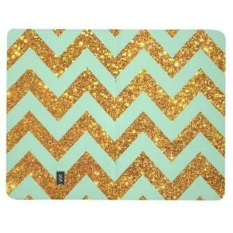Turquoise Glitter Chevron Background Jade Girly Gold