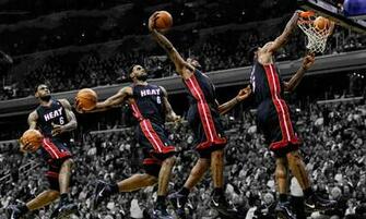 Lebron James Dunk Heat Wallpaper Image In Collection
