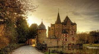 Medieval Castle In Autumn Castles