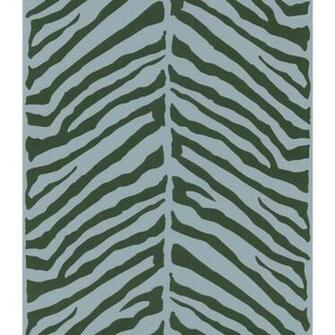 On Herringbone Blue Zebra Wallpaper All Walls