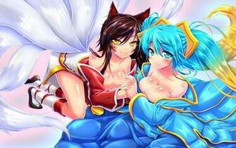 Sexy Ahri Sona League Of Legends Lol Girl Champion HD Wallpaper Alt