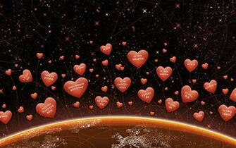 Valentine Night Wallpaper Stock Photos