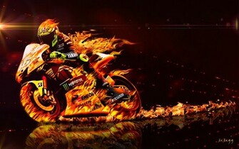 Rossi Burnout Wallpaper