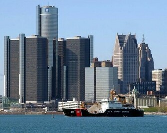 Detroit Skyline Wallpaper