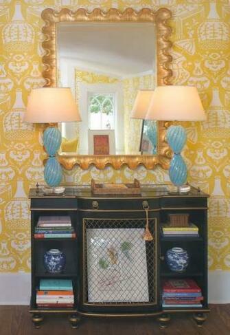 Oiseau The Vase Wallpaper By David Hicks Via Jennifer Dengel
