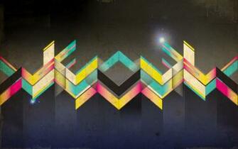 Stripes Rhombuses Wallpaper