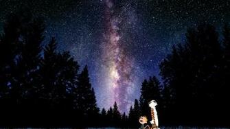 Calvin And Hobbes Comics Sky Stars Mood Sci Fi G Wallpaper