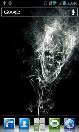 Bigger Smoke Skull Live Wallpaper For Android Screenshot