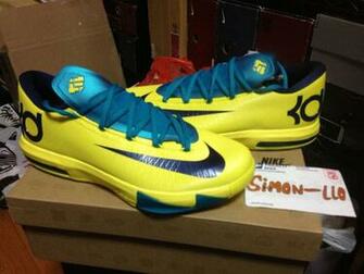 Kd Wallpaper Nike Vi Yellow Teal Navy