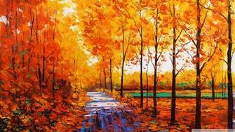 Autumn Scene Background Wallpaper For Desktop