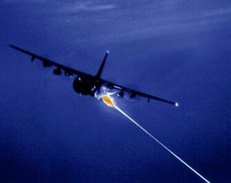 Night Shot Of The Ac Spectre Gunship