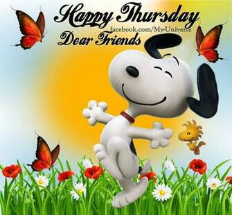 Happy Thursday Dear Friends Snoopy Quote Pictures Photos And