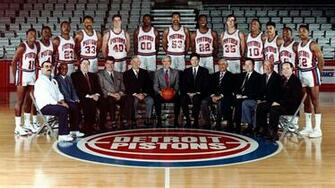 Bad Boys Salute The Hoisted First Two Nba Championship