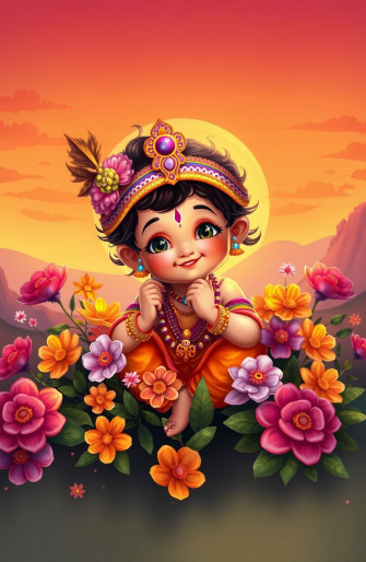 Natkhat Krishna HD Wallpaper
