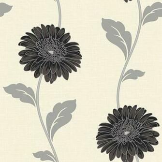 Wallpaper Cream Black Whitewell Interiors From I Love Uk